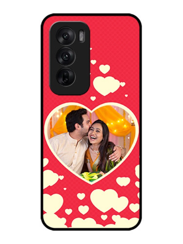 Custom Oppo Reno 12 5G Custom Metal Phone CaseLove Symbols Phone Cover Design