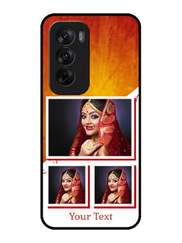 Custom Oppo Reno 12 5G Custom Metal Phone CaseWedding Memories Design