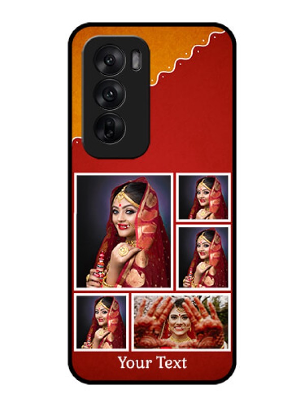 Custom Oppo Reno 12 5G Custom Metal Phone CaseWedding Pic Upload Design