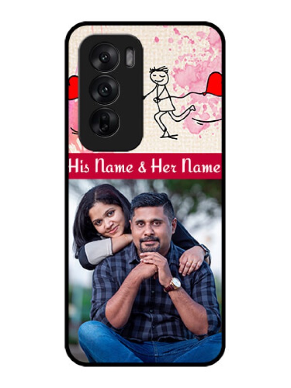 Custom Oppo Reno 12 5G Custom Metal Phone CaseYou And Me Case Design