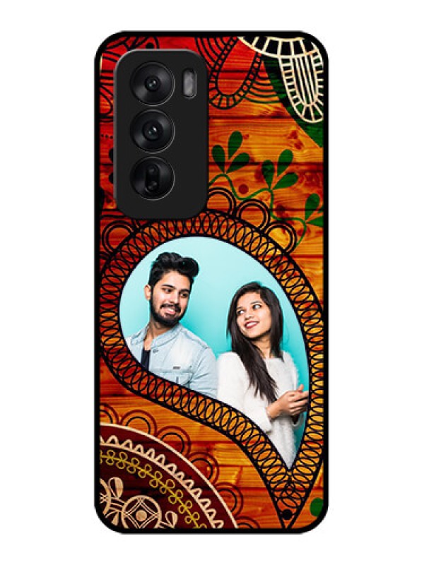 Custom Oppo Reno 12 5G Custom Metal Phone CaseAbstract Colorful Design