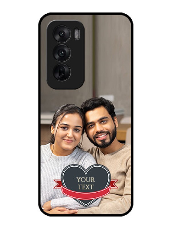 Custom Oppo Reno 12 5G Custom Metal Phone CaseJust Married Couple Design