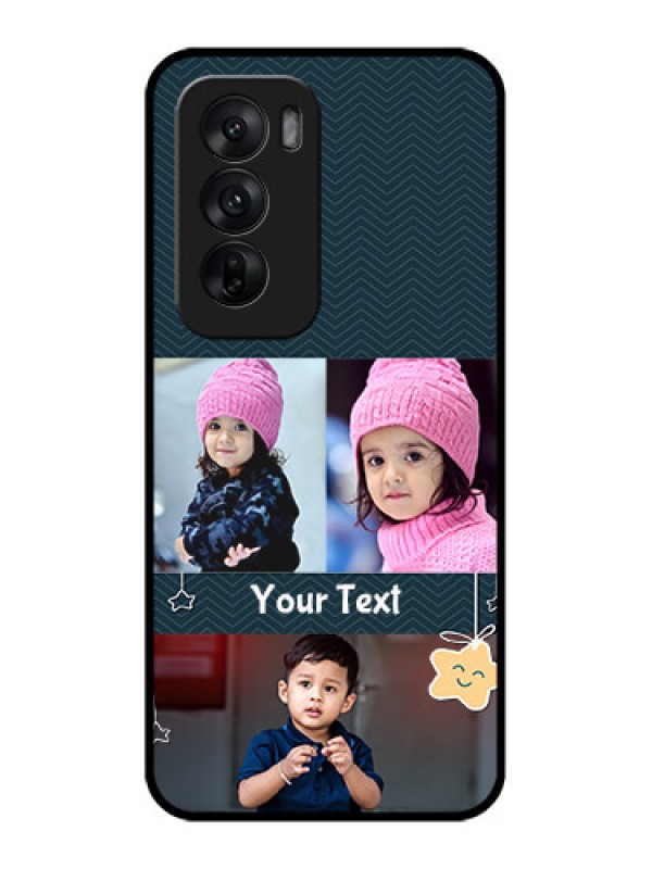 Custom Oppo Reno 12 5G Custom Metal Phone CaseHanging Stars Design