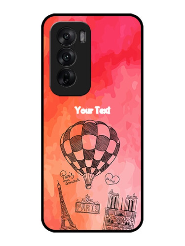 Custom Oppo Reno 12 5G Custom Metal Phone CaseParis Theme Design