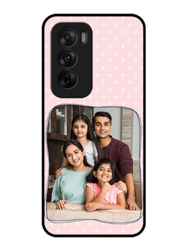 Custom Oppo Reno 12 5G Custom Metal Phone CaseFamily With Dots Design