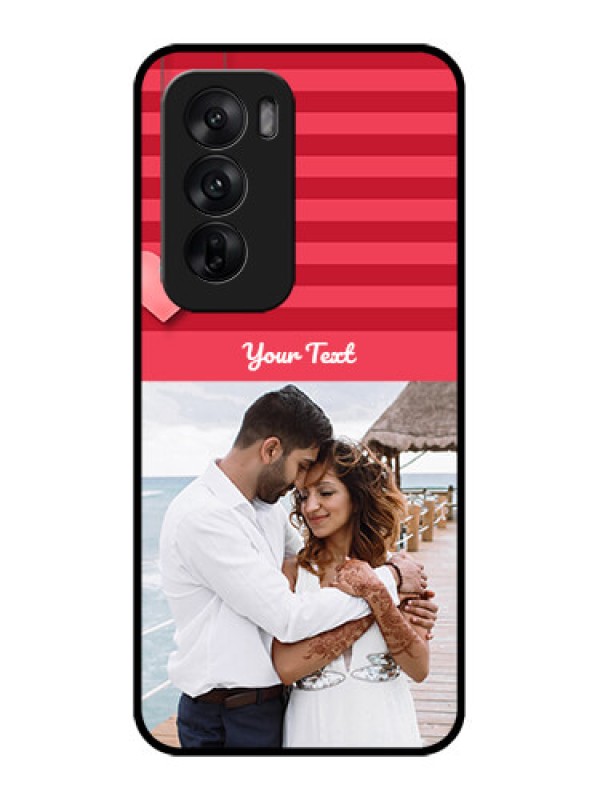 Custom Oppo Reno 12 5G Custom Metal Phone CaseValentines Day Design