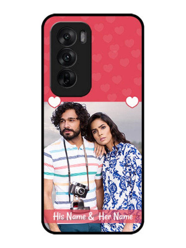 Custom Oppo Reno 12 5G Custom Metal Phone CaseSimple Love Design