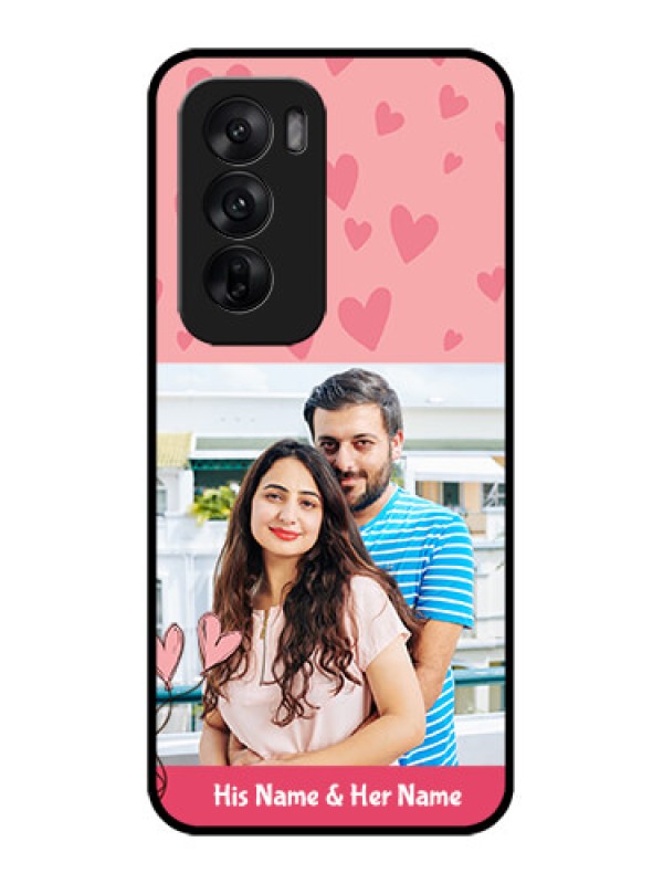 Custom Oppo Reno 12 5G Custom Metal Phone CaseLove Design Peach Color