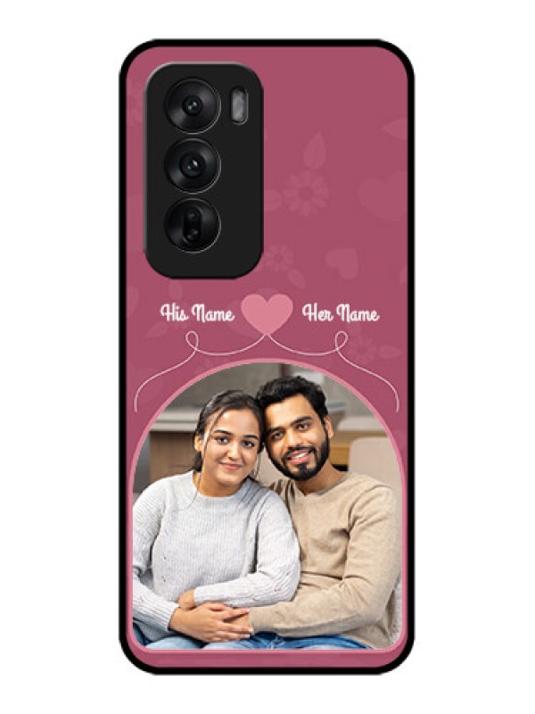 Custom Oppo Reno 12 5G Custom Metal Phone CaseLove Floral Design