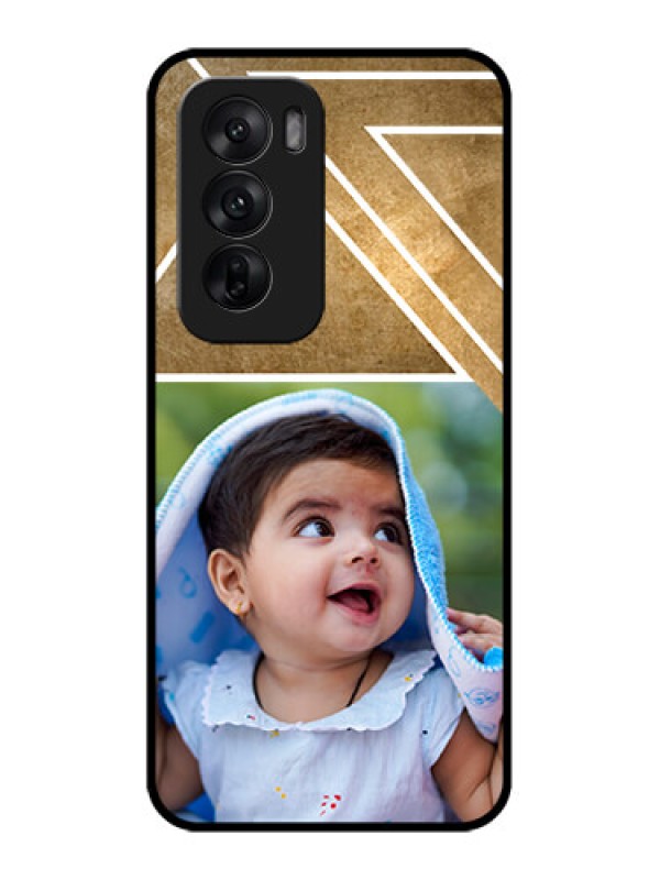 Custom Oppo Reno 12 5G Custom Metal Phone CaseGradient Abstract Texture Design
