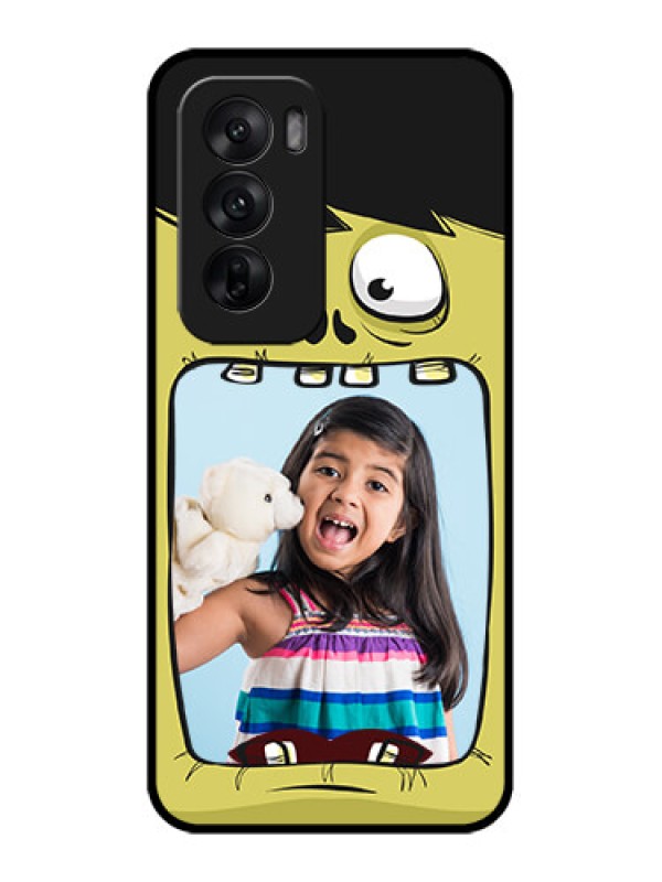 Custom Oppo Reno 12 5G Custom Metal Phone CaseCartoon Monster Back Case Design