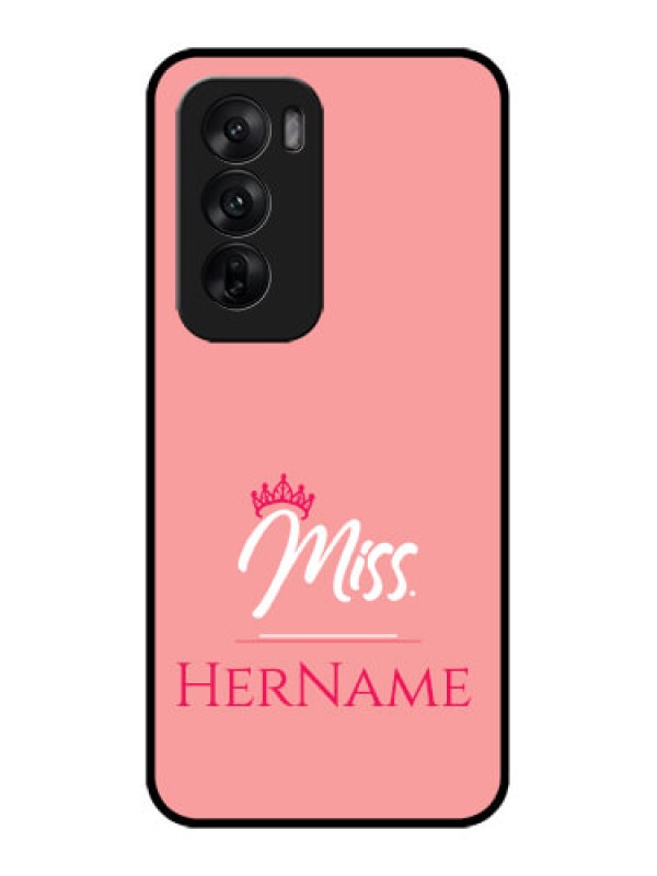 Custom Oppo Reno 12 5G Custom Metal Phone CaseMrs With Name Design