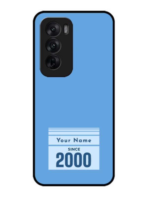 Custom Oppo Reno 12 5G Custom Metal Phone CaseCustom Year Of Birth Design