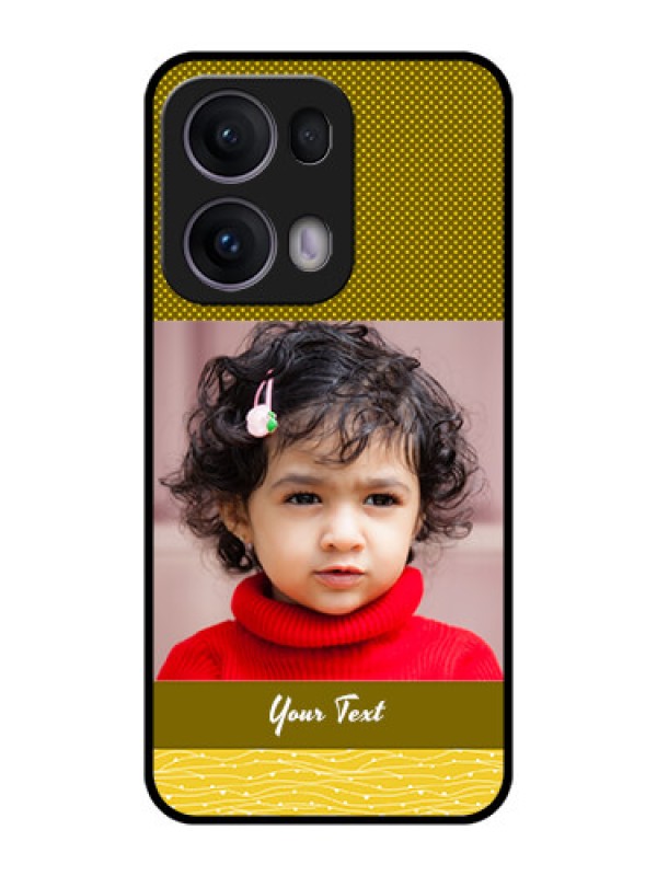 Custom Reno 13 Pro 5G Custom Metal Phone CaseSimple Green Color Design