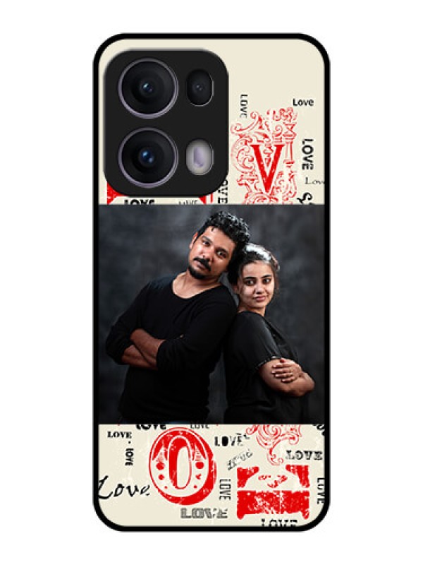 Custom Reno 13 Pro 5G Custom Metal Phone CaseTrendy Love Design Case