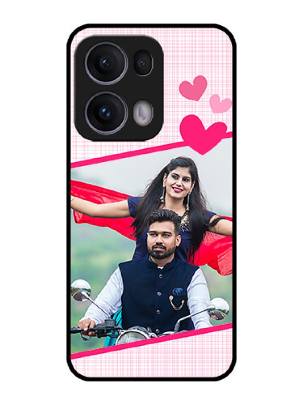 Custom Reno 13 Pro 5G Custom Metal Phone CaseLove Shape Heart Design