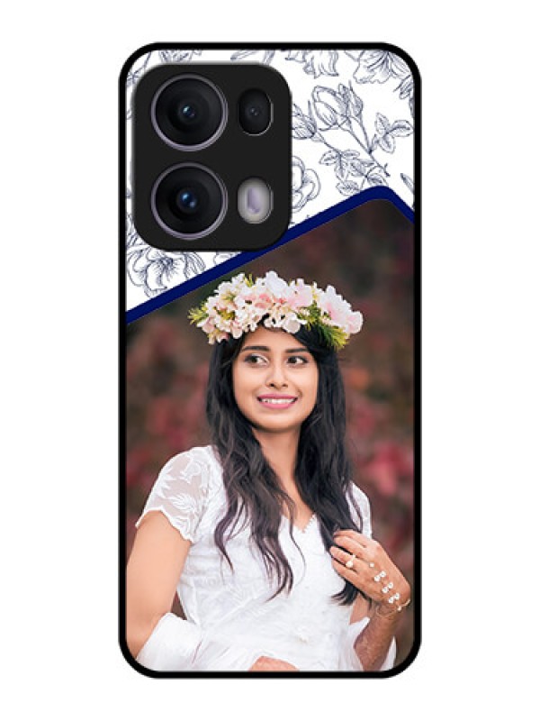 Custom Reno 13 Pro 5G Custom Metal Phone CaseClassy Floral Design