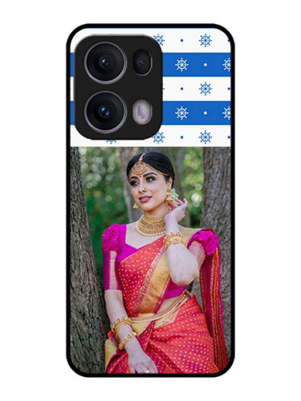 Custom Reno 13 Pro 5G Custom Metal Phone CaseSnow Pattern Design