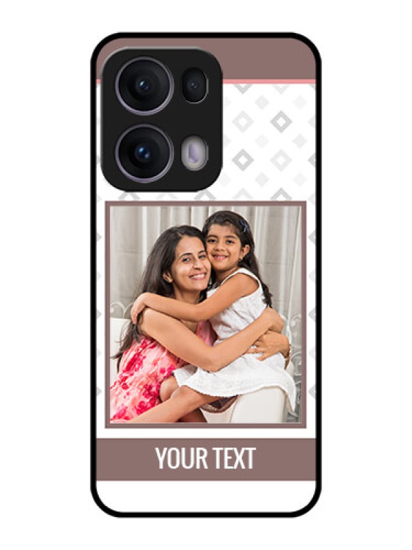 Custom Reno 13 Pro 5G Custom Metal Phone CaseSimple Diamond Design