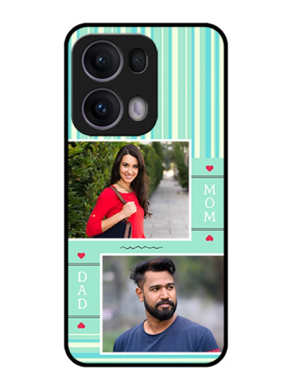 Custom Reno 13 Pro 5G Custom Metal Phone CaseMom and Dad Pic Design
