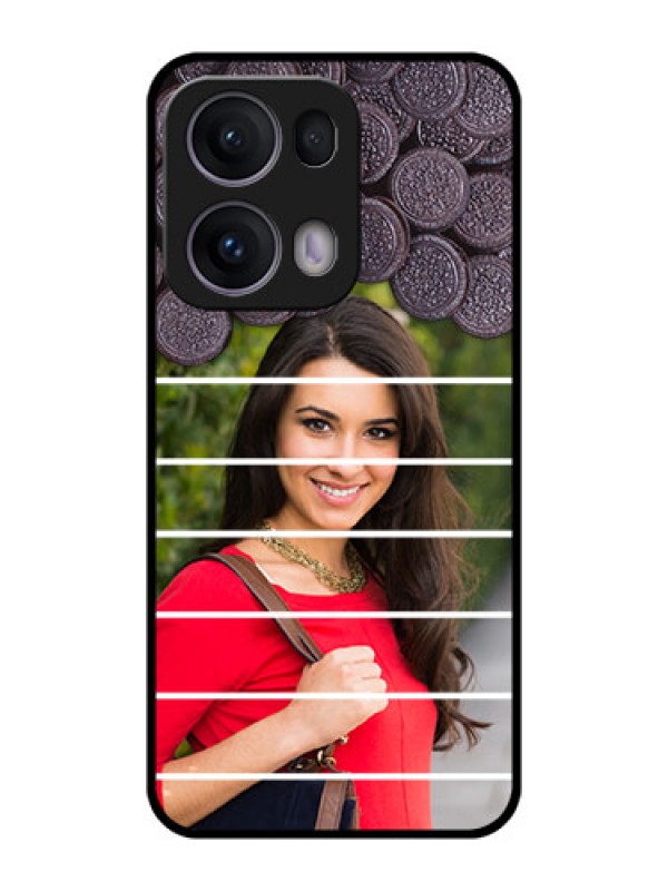 Custom Reno 13 Pro 5G Custom Metal Phone CaseWith Oreo Biscuit Design