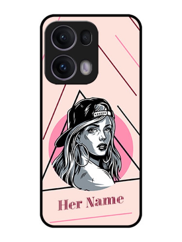 Custom Reno 13 Pro 5G Custom Metal Phone CaseRockstar Girl Design