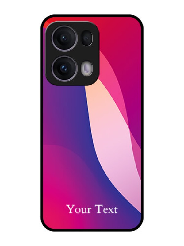 Custom Reno 13 Pro 5G Custom Metal Phone CaseDigital Abstract Overlap Design