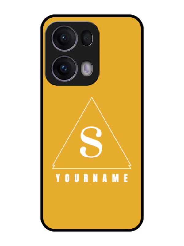 Custom Reno 13 Pro 5G Custom Metal Phone CaseSimple Triangle Design