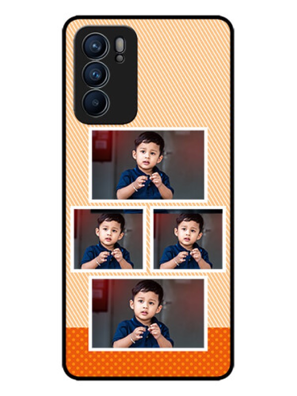 Custom Oppo Reno 6 5G Custom Metal Phone CaseBulk Photos Upload Design