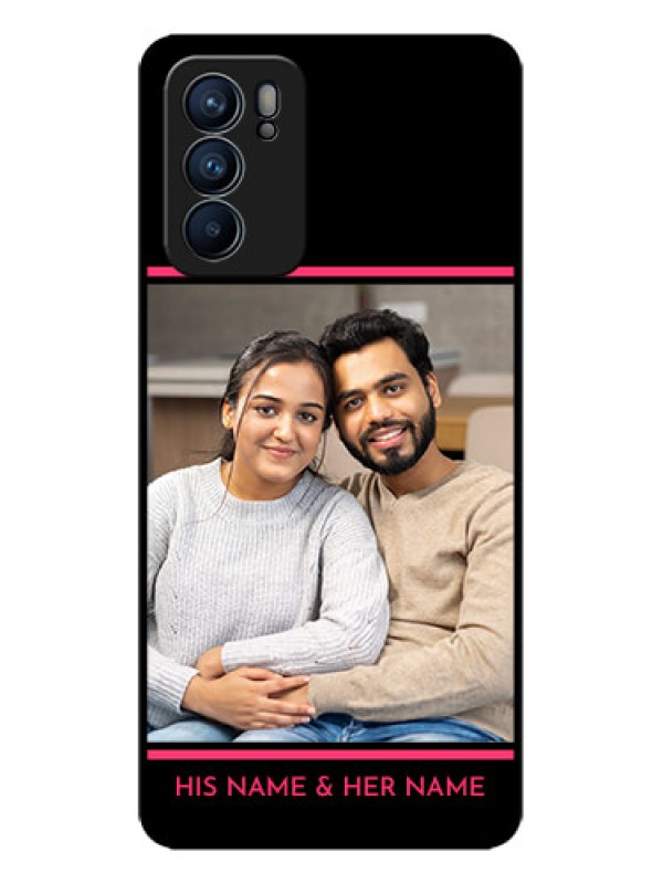 Custom Oppo Reno 6 5G Custom Metal Phone CaseWith Add Text Design