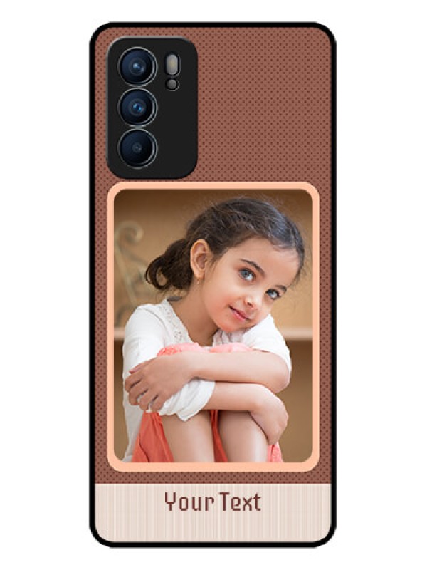 Custom Oppo Reno 6 5G Custom Metal Phone CaseSimple Pic Upload Design