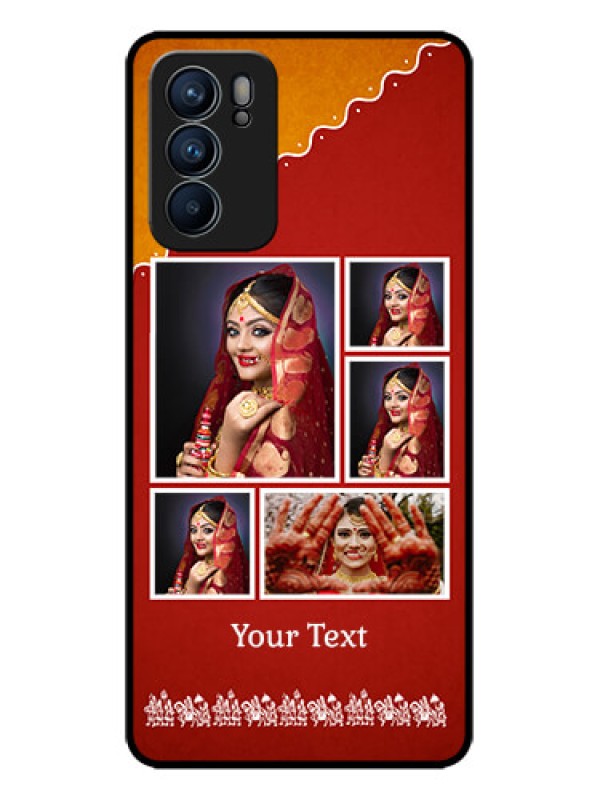 Custom Oppo Reno 6 5G Custom Metal Phone CaseWedding Pic Upload Design