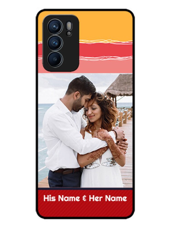 Custom Oppo Reno 6 5G Custom Metal Phone CaseColorful Case Design