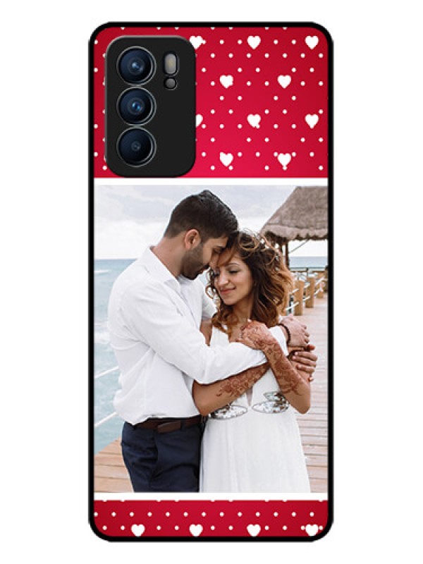 Custom Oppo Reno 6 5G Custom Metal Phone CaseHearts Mobile Case Design