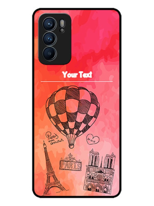Custom Oppo Reno 6 5G Custom Metal Phone CaseParis Theme Design