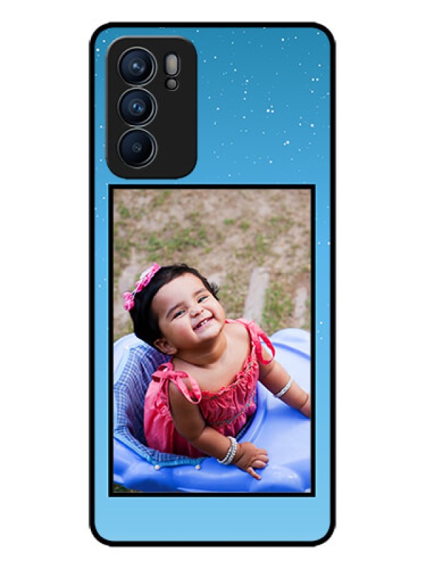 Custom Oppo Reno 6 5G Custom Metal Phone CaseWave Pattern Colorful Design