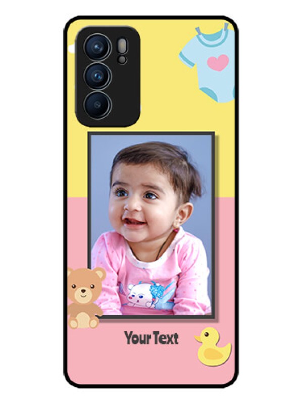 Custom Oppo Reno 6 5G Custom Metal Phone CaseKids 2 Color Design