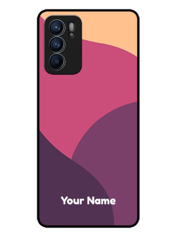 Custom Oppo Reno 6 5G Custom Metal Phone CaseMixed Multi - Colour Abstract Art Design