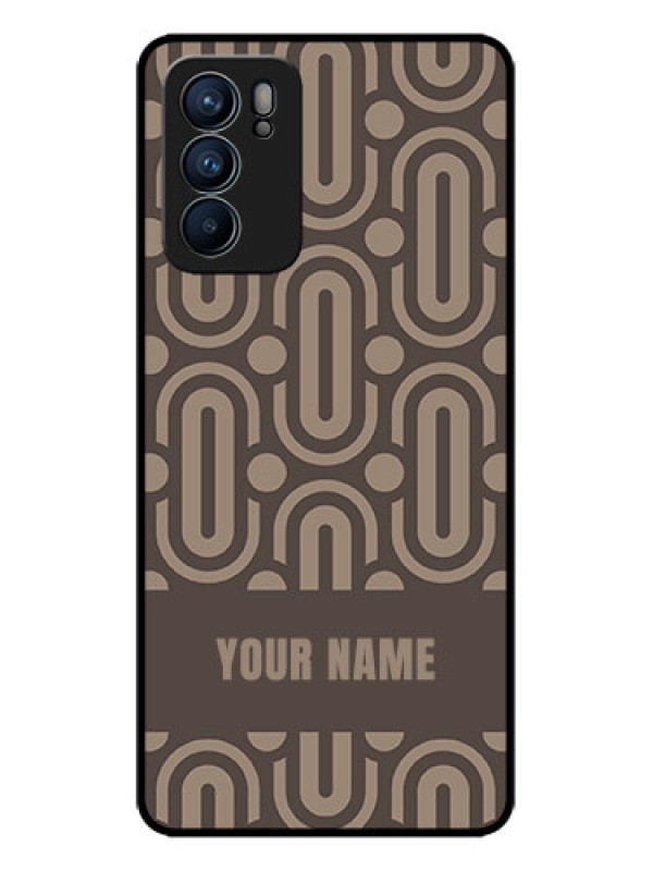 Custom Oppo Reno 6 5G Custom Metal Phone CaseCaptivating Zero Pattern Design