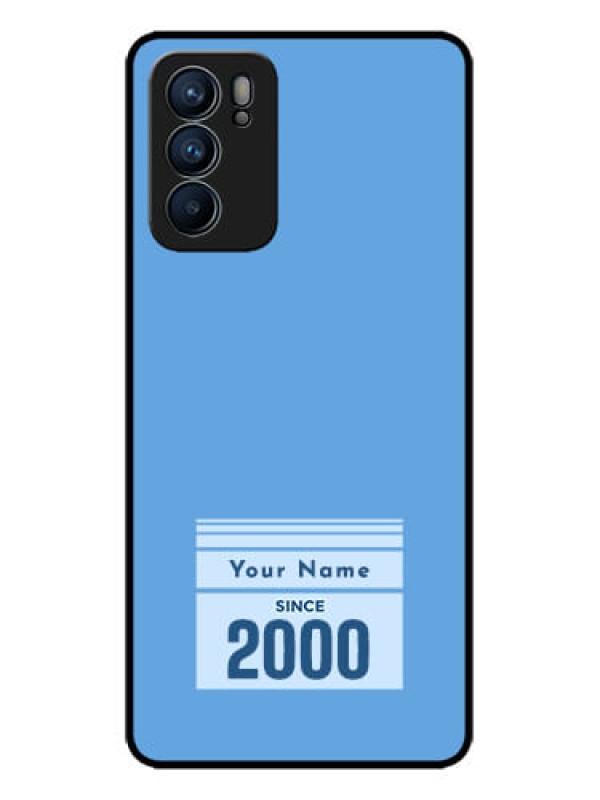 Custom Oppo Reno 6 5G Custom Metal Phone CaseCustom Year Of Birth Design