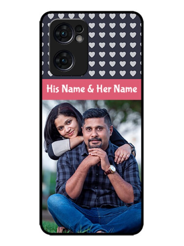 Custom Oppo Reno 7 5G Custom Metal Phone CaseLove Symbols Design
