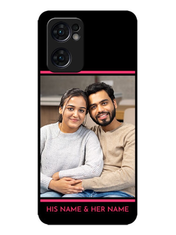 Custom Oppo Reno 7 5G Custom Metal Phone CaseWith Add Text Design