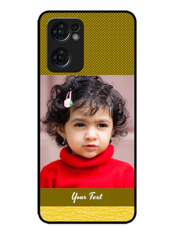 Custom Oppo Reno 7 5G Custom Metal Phone CaseSimple Green Color Design