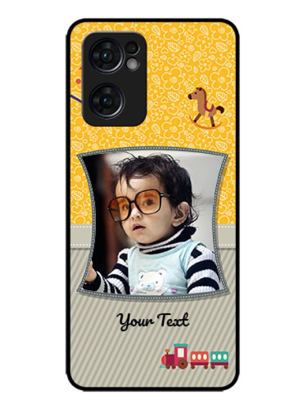 Custom Oppo Reno 7 5G Custom Metal Phone CaseBaby Picture Upload Design