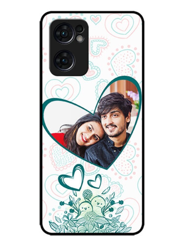 Custom Oppo Reno 7 5G Custom Metal Phone CasePremium Couple Design