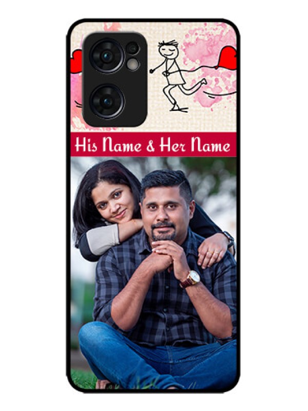 Custom Oppo Reno 7 5G Custom Metal Phone CaseYou And Me Case Design