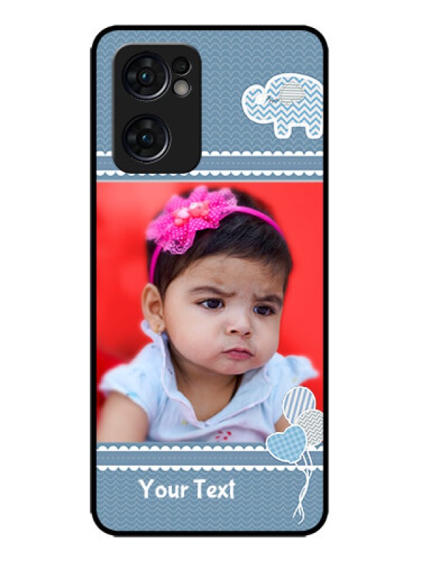 Custom Oppo Reno 7 5G Custom Metal Phone CaseWith Kids Pattern Design