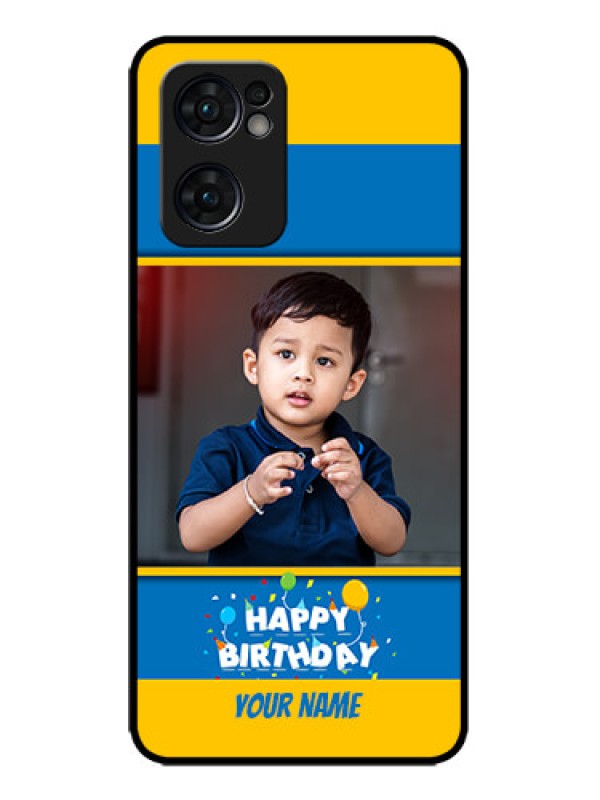 Custom Oppo Reno 7 5G Custom Metal Phone CaseBirthday Wishes Design