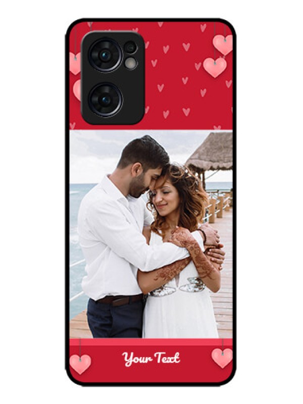 Custom Oppo Reno 7 5G Custom Metal Phone CaseValentines Day Design