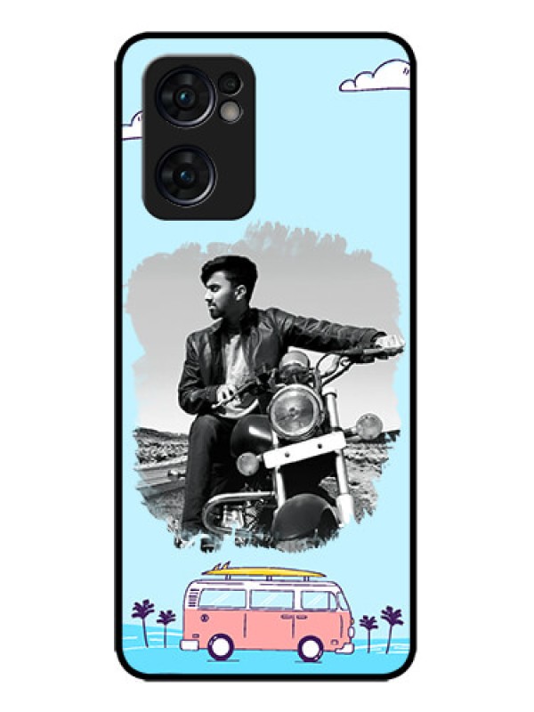 Custom Oppo Reno 7 5G Custom Metal Phone CaseTravel and Adventure Design